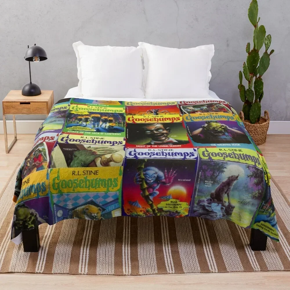 

Goosebumps Greatest Hits Throw Blanket halloween wednesday Blankets