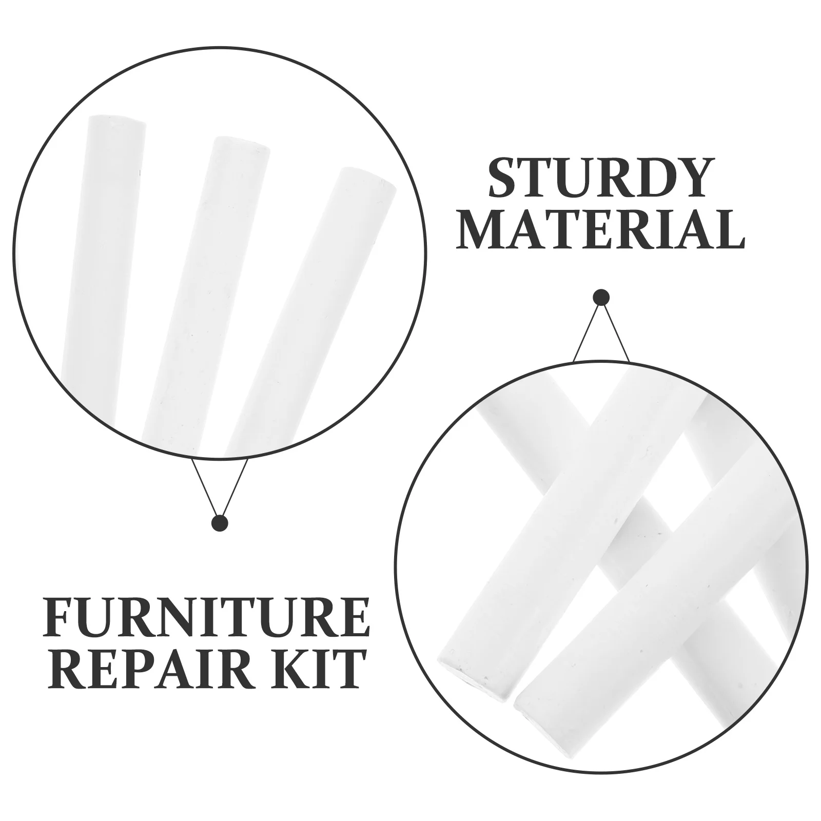 6 قطعة مجموعة تلوين الشمع لإصلاح الأثاث أقلام إصلاح الخشب متعددة الاستخدامات للخزائن والأرضيات والأثاث علامات اللمس #3