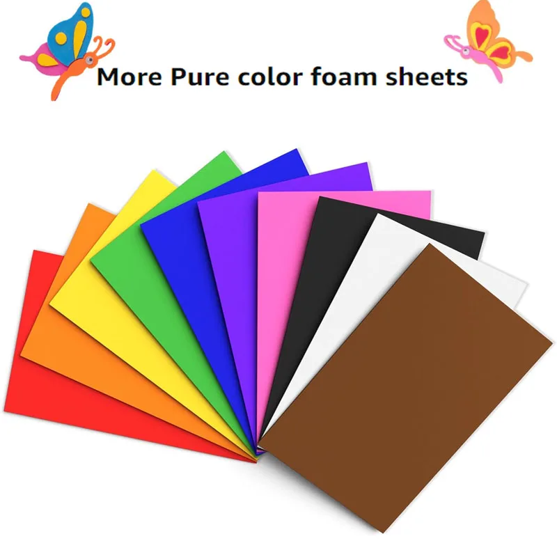 5-10pcs Foam Sheets Craft  Eva Color Foam Paper Set for Crafts Project Preschoolers Scrapbooking DIY Handcraft EVA Foam Sheets