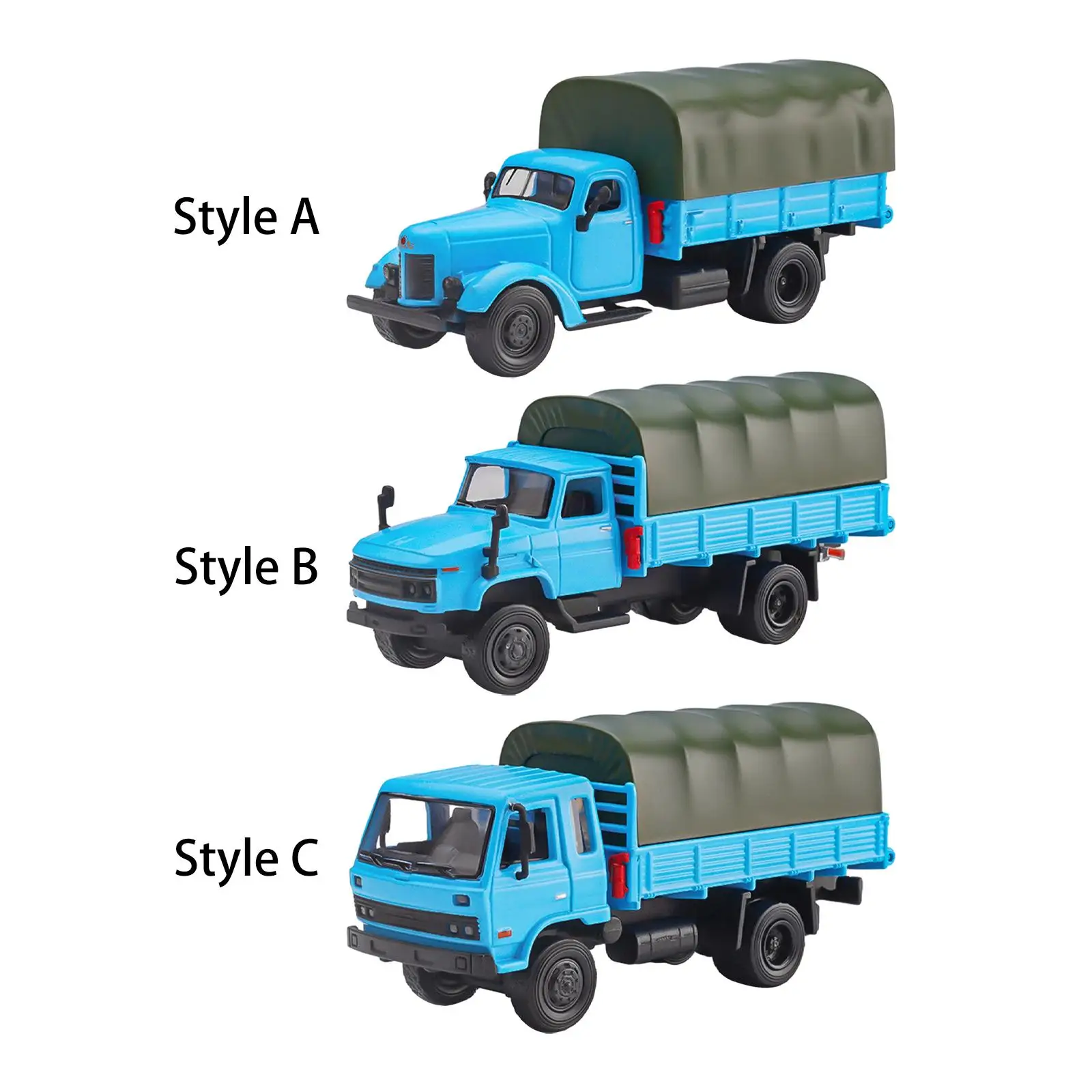 1:64 Transport Truck Desktop Ornament Layout Model Car for Kids Adults Decor