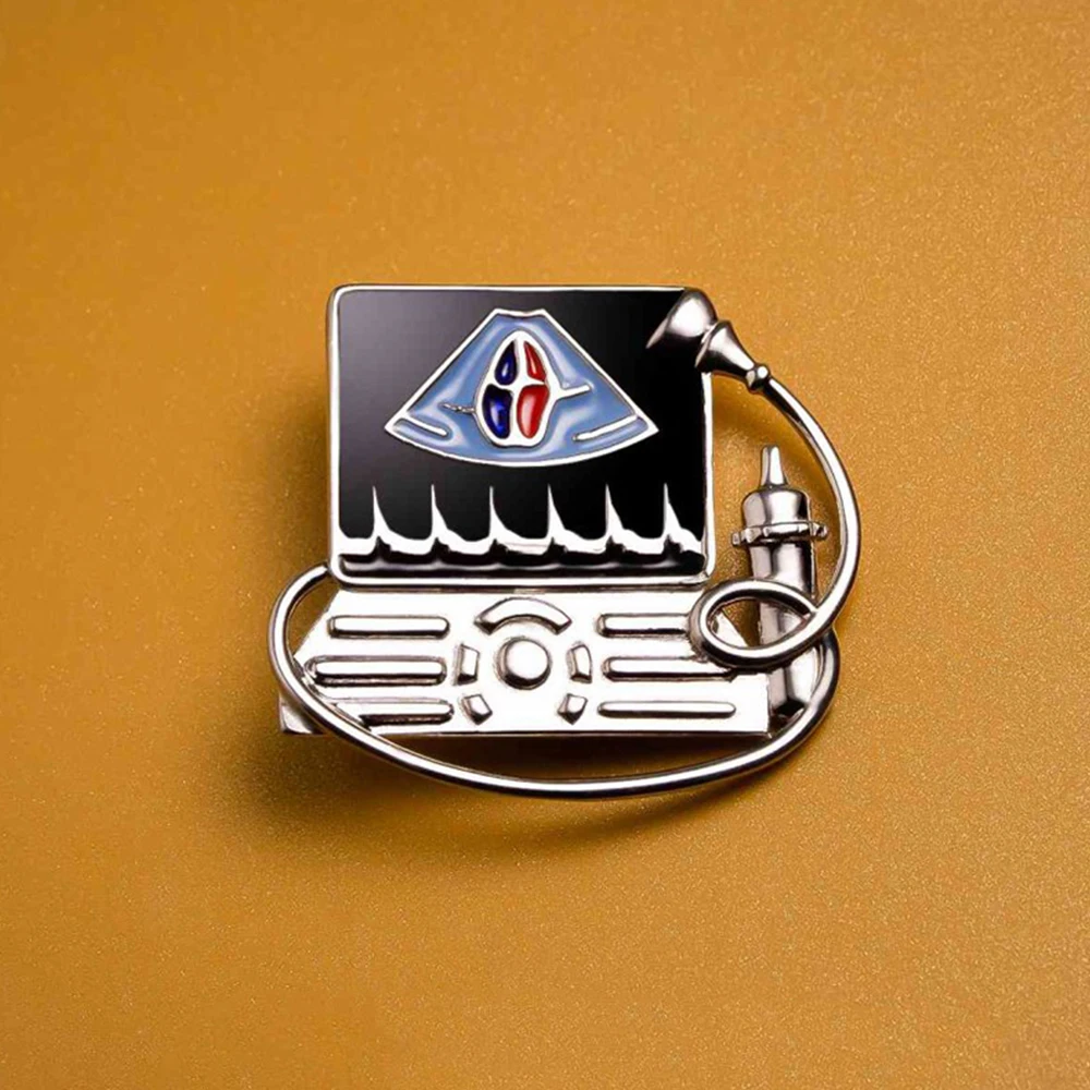 Ultrasonic Machine Enamel Pins Enamel Lapel Coat Backpack Badge Brooch Medical Ultrasound Department Jewelry Accessories