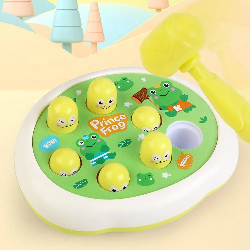 

Cartoon Whac-A-Mole Montessori Baby Toy Toddler Educational Birthday Gift Animal Theme Knocking Game Parent Child Board Game Boy