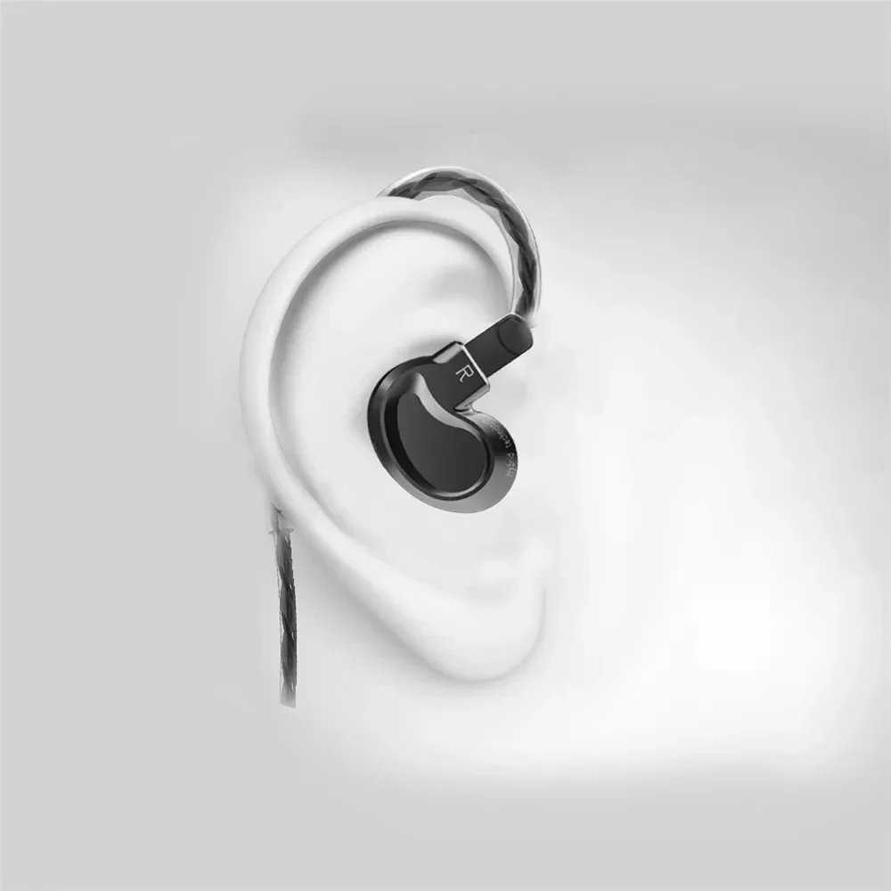 BQEYZ K1 HiFi Wired In Ear IEM Earphone Aluminum 2 Dynamic + 1 Balanced Drivers Tuning Monitor with Microphone Replaceable Cable