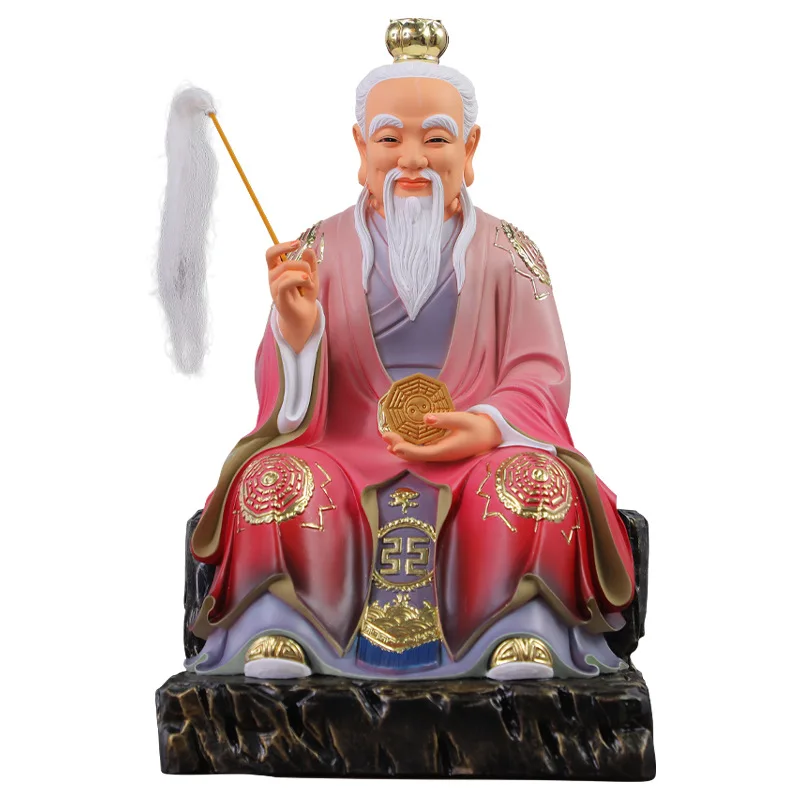 PYH Hongjun Ancestor Statue Dedication Home Living Room Home Feng Shui Ornament Resin Statue of Sanqing Daoist