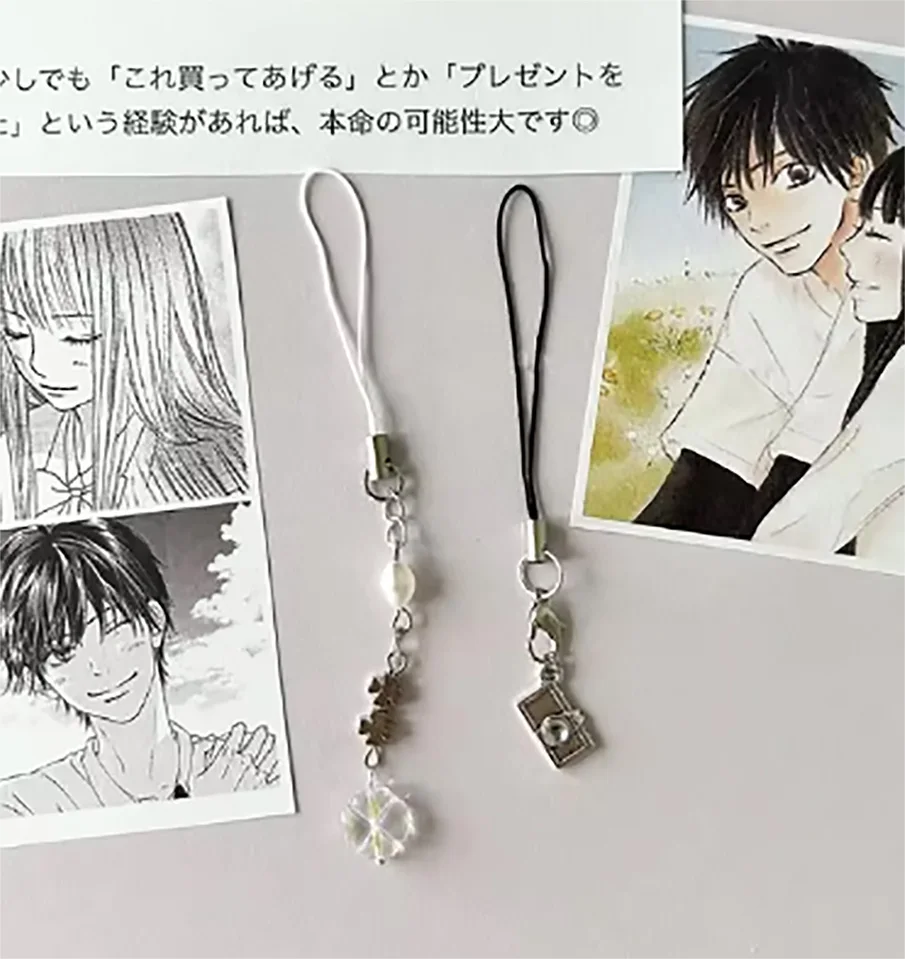 Comics Anime Kuronuma Sawako Kazehaya Shouta llavero Cosplay Kimi Ni Todoke de mí a ti colgante de flor pareja cadena de teléfono