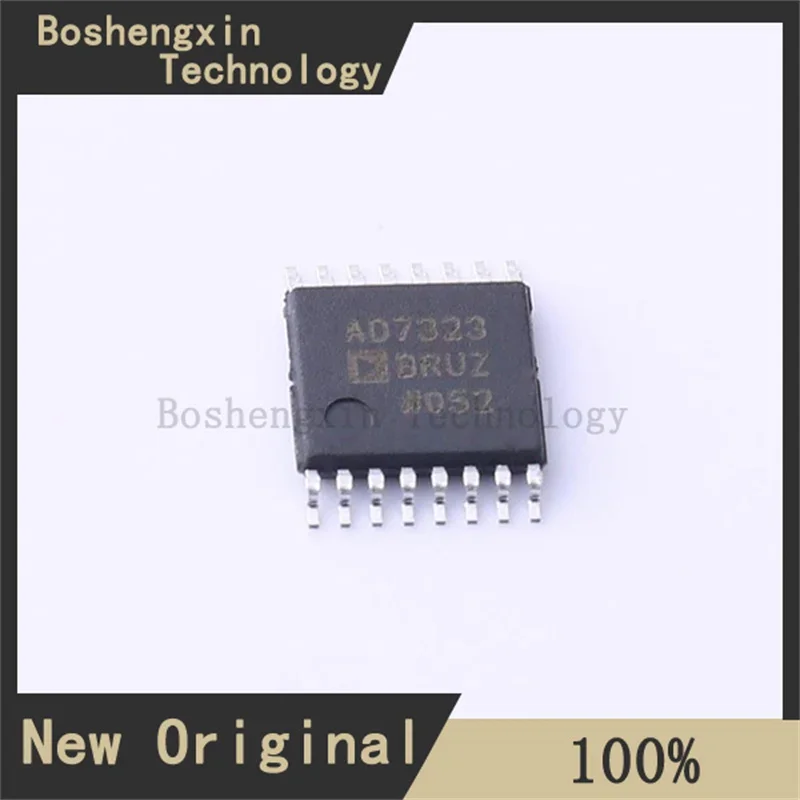 1Pcs AD7323BRUZ-REEL7 500 kSPS, 4-Channel, Software-Selectable True Bipolar Input, 12-Bit (Signed) A/D Converter TSSOP-16