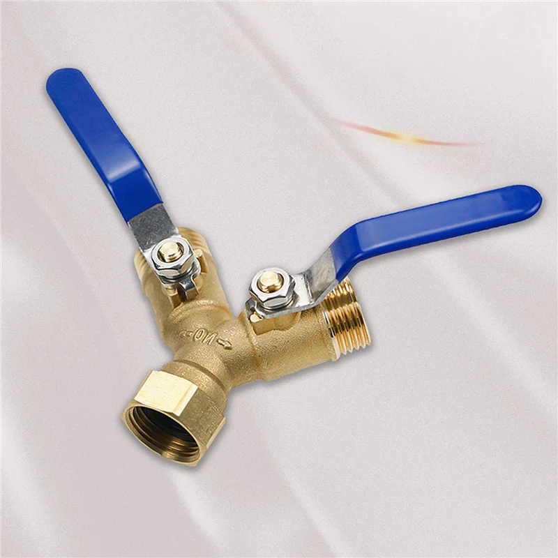 

Разветвитель садового шланга ABUI-2X, Y-образный разветвитель для шланга с отключением, 2-ходовой разветвитель для шланга для тяжелых условий эксплуатации, Y-клапан, резьба 3/4 дюйма GHT