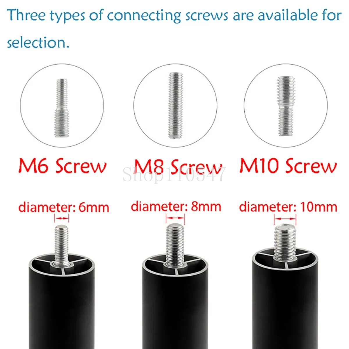 M6/M8/M10 Adjustable Furniture Leg Aluminum Alloy Table Legs For TV Cabinet/Wardrobe/Raised Refrigerator/Washing Machine Feet image 5