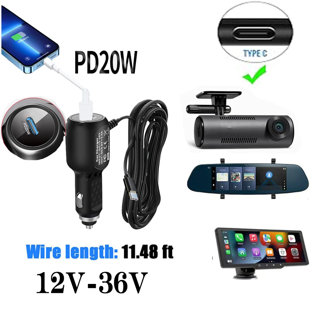 

Автомобильное зарядное устройство типа C, быстрая зарядка для автомобилей, быстрая зарядка PD для мобильных телефонов, быстрая зарядка для розетки, устройство зажигания