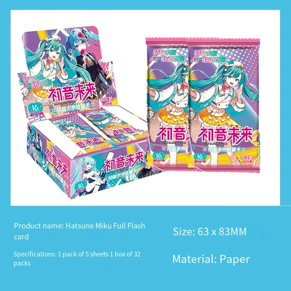 Bandai Original Hatsune Miku Card For Children Cute Sweet And Popular Singer R SSR UR Exquisite Limited Game Collection Card Toy