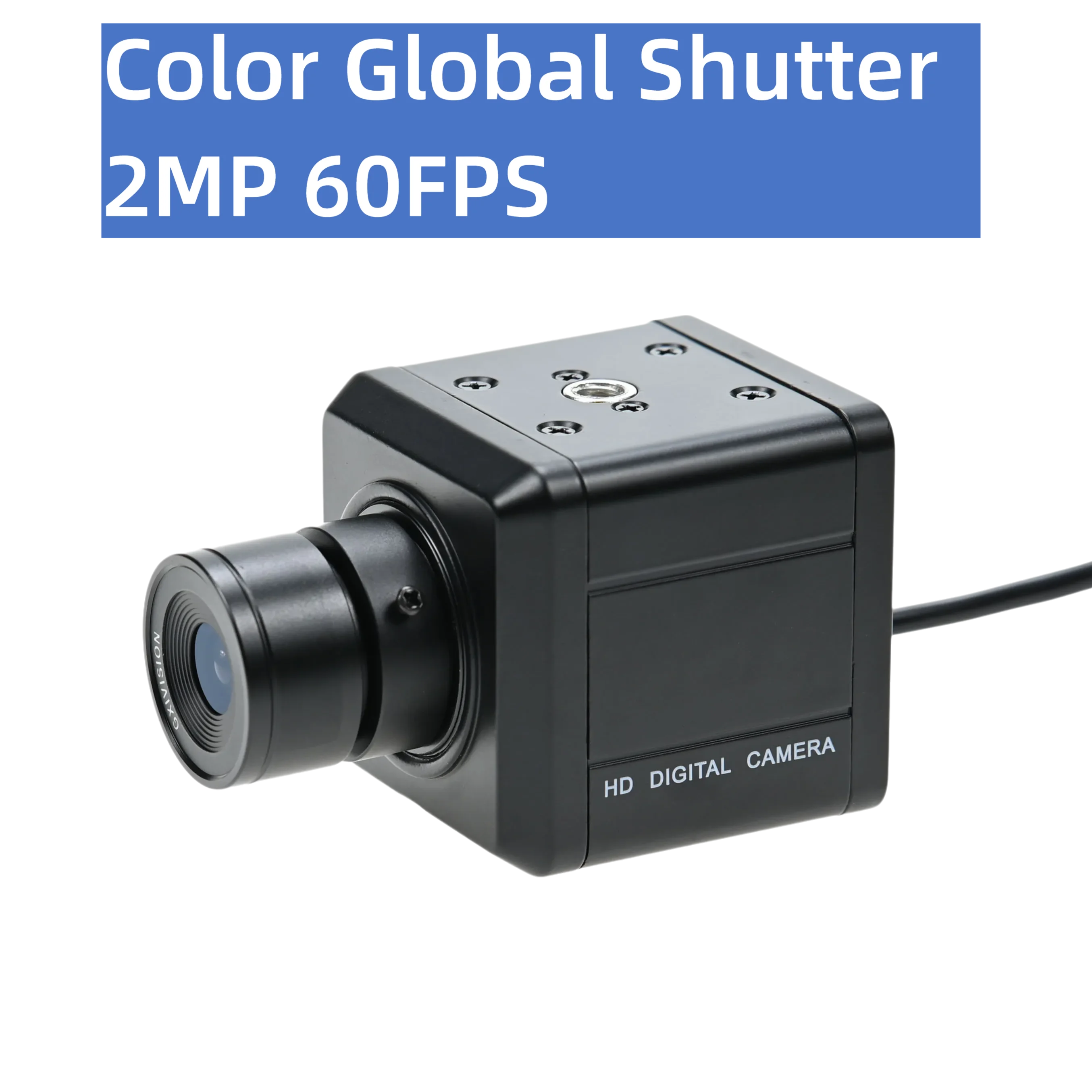 

2MP 60FPS Color Global Shutter USB Camera,High Speed Moving Capture,1600x1200,With CS Lens 5-50mm 2.8-12mm,High Frame Rate Case