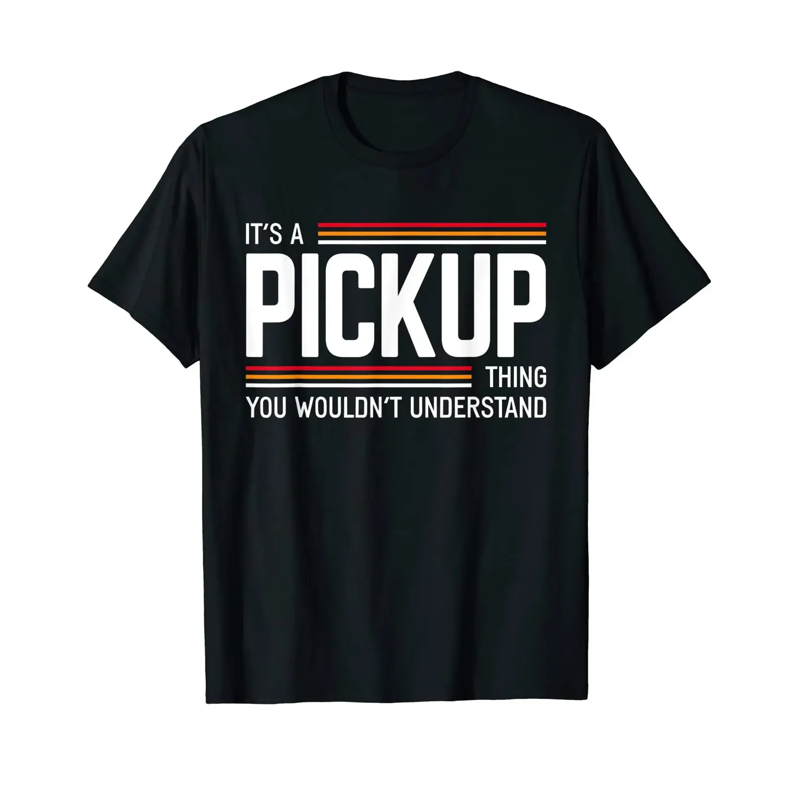 It's A Pickup Ding Funny Truck Driver T Shirt black s vintage Washed Versatile fashion Unisex Breathable Top For Everyday Wear