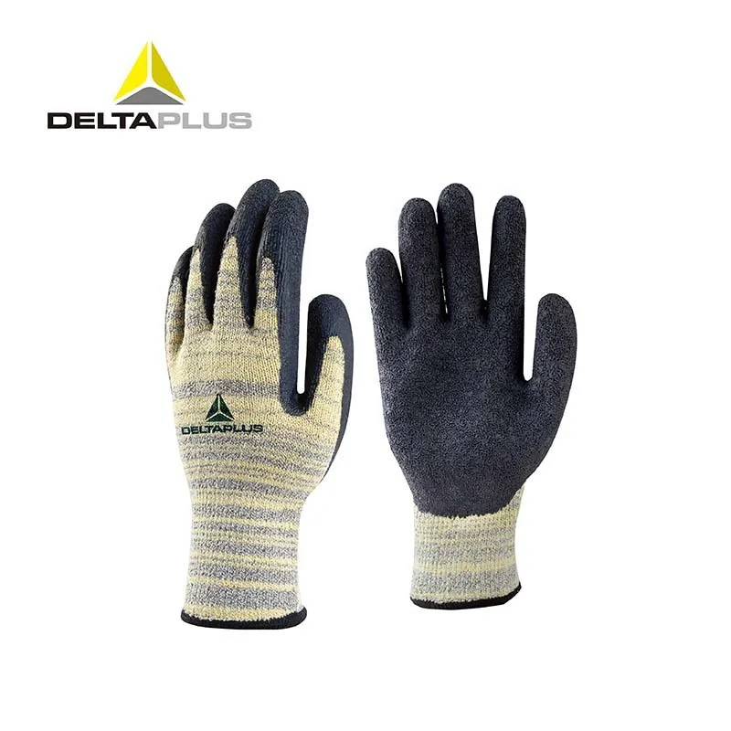 Deltaplus 202015   Guantes anticorte con revestimiento de látex, impermeables, resistentes al desgaste, a prueba de pinchazos, resistentes al calor