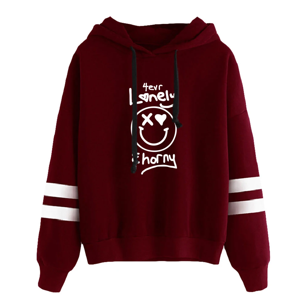 Bella Thorne-Hoodie Unisex Pocketless, Camisola de Manga de Barras Paralelas, Hoodies Masculinos e Femininos, Cantor Pop, Roupas Jovens