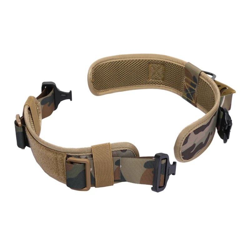 Imagem -03 - Tactical Militar Dog Collar Caminhadas Treinamento Caminhada Caça Pet Belt Quick Release Correndo Escalada cs Game Working co