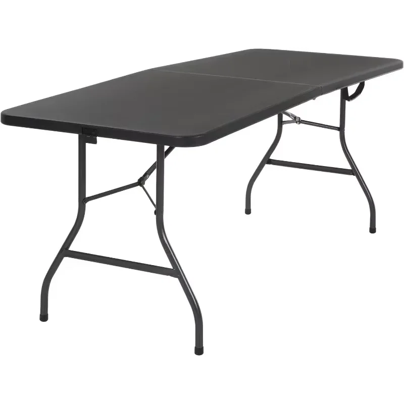 

COSCO 6ft Black Molded Folding Banquet Table with Handle