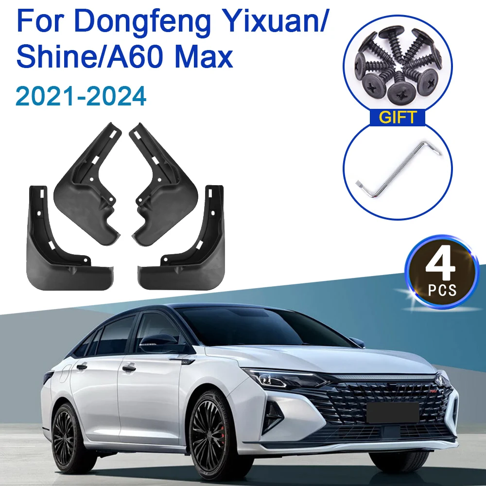 

Auto Fenders For Dongfeng Shine Max A60 Max 2023 2024 Yixuan 2021 2022 Mudflaps Guard Splash Flaps Mudguards Cars Accessories