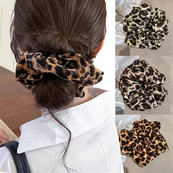 Leopard Print Scrunchies Hair Ties Hair Rope High Elasticity Elastic HairBand Ponytail Holder Elegant Women Hair Accessories