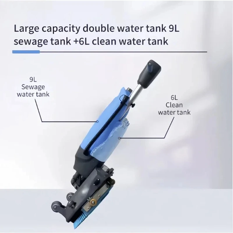 Small Micro Electric Auto Floor Scrubber Mop Cleaning Machine Plastic Tile Epoxy Floor Battery Operated