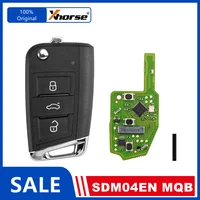 5PCS Xhorse XSMQB1EN XSDM04EN MQB Llave Remota Universal Inteligente Versión en Inglés Compatible con VVDI2 Programador de Llaves VVDI