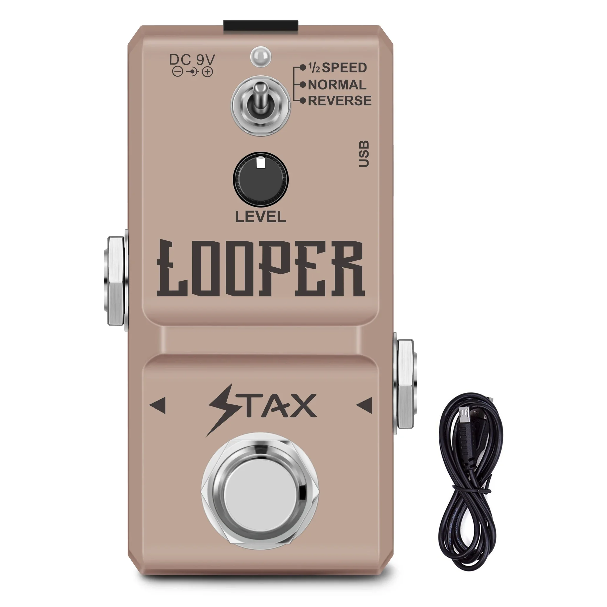 Stax Minimalism NANO Looper 48Khz 24Bit Guitar Effect Loop Pedal Bass 10 Mins Stack Record Time Unlimited Overdubs USB Port