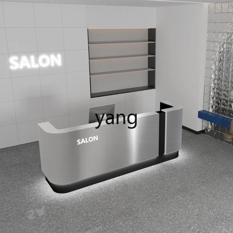 

LTT simple stainless steel bar counter modern clothing store barber shop checkout page