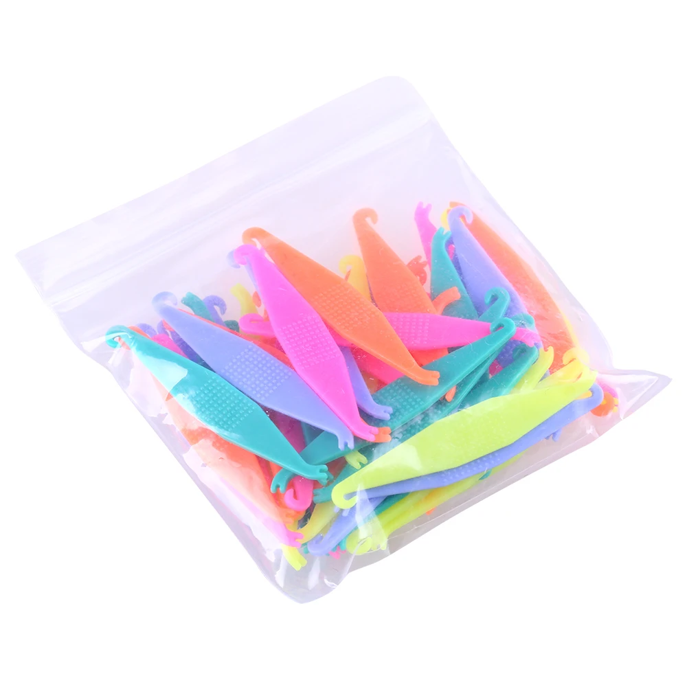 50Pcs Dental Orthodontic Elastic Placer Brace Rubber Bands Placers Mixed Color