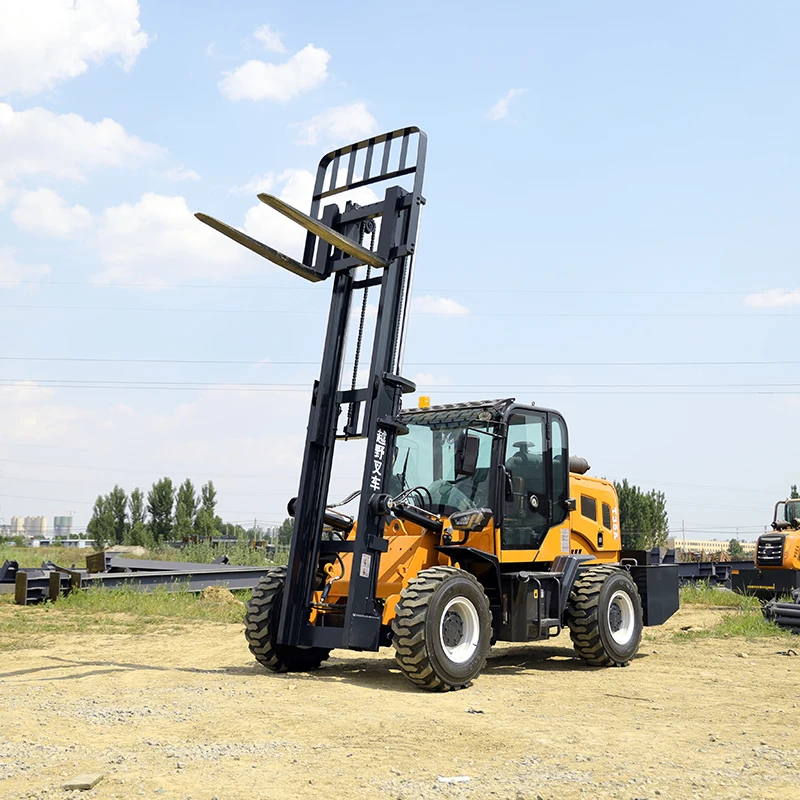 Chinese Factory 3 Ton 3.5 Ton 5 Ton Diesel Forklift Off-Road Forklift All Terrain Forklift With High Quality Customized