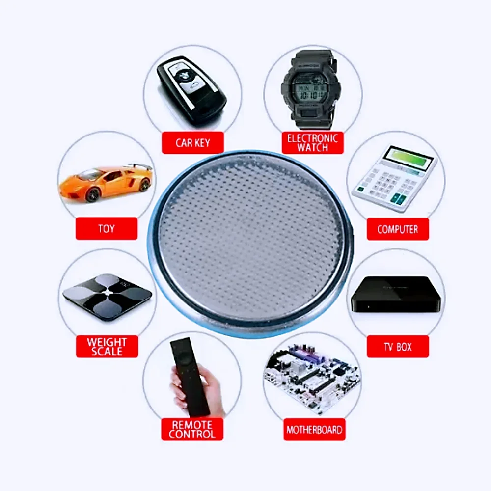 Batería de litio de 3V para llave de coche, Monitor de presión arterial de juguete, Control remoto, CR2025, CR2016, CR2032