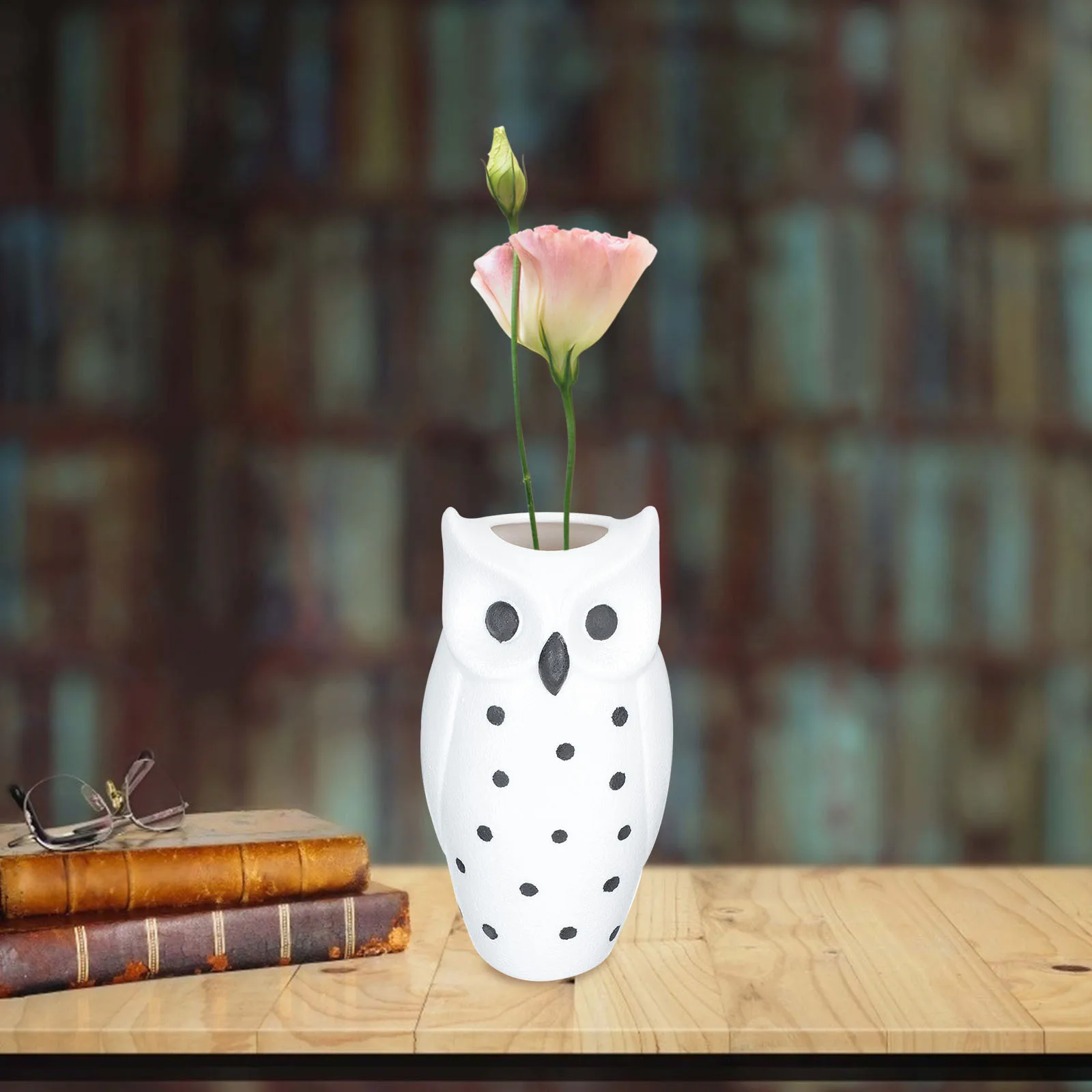 

Owl Ceramic Flower Vase Creative Desktop Ornament Flower Arrangement Container Home Decoration Creative Vase Desktop Ornament