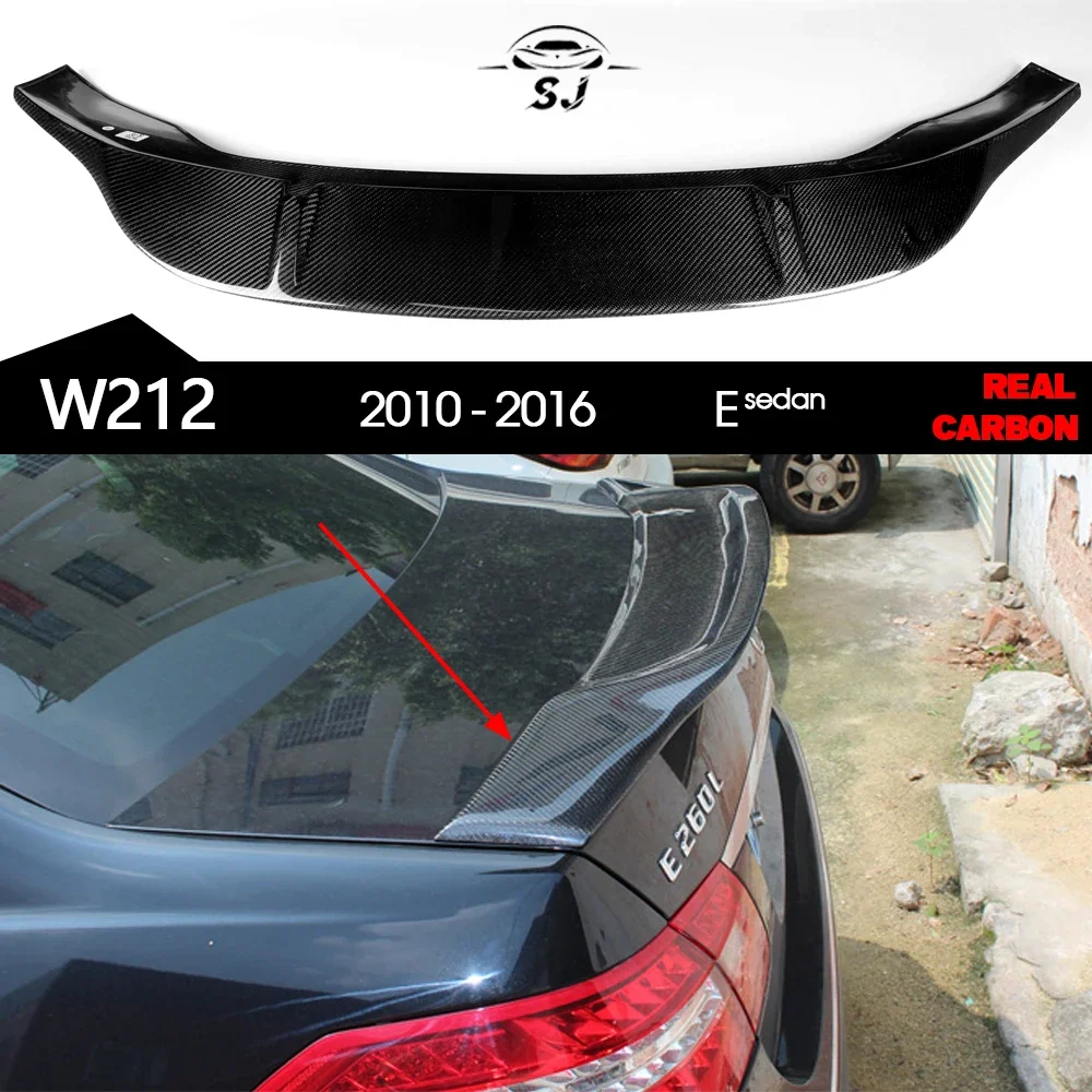 Spoiler per bagagliaio in fibra di carbonio ad alto calcio per Mercedes classe E W212 berlina a 4 porte 2010 - 2016 E220 E250 E300 E350 E400 E500