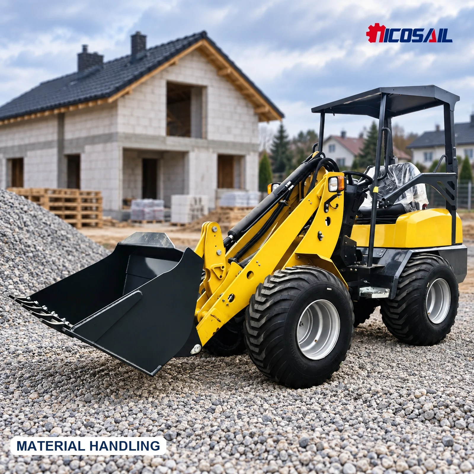 OEM Custom KZL918 Telescopic Wheel Loader CE Euro 5 Compact Hydraulic Boom Loader for Construction and Material Handling
