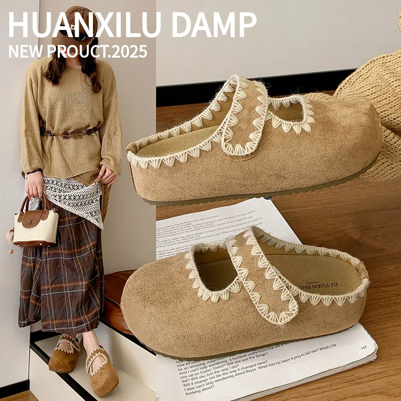 

Туфли-лодочки, женские шлепанцы на плоской подошве, замшевые модные новые шлепанцы, летние сандалии 2024, повседневные кроссовки, женские шлепанцы, Zapatos