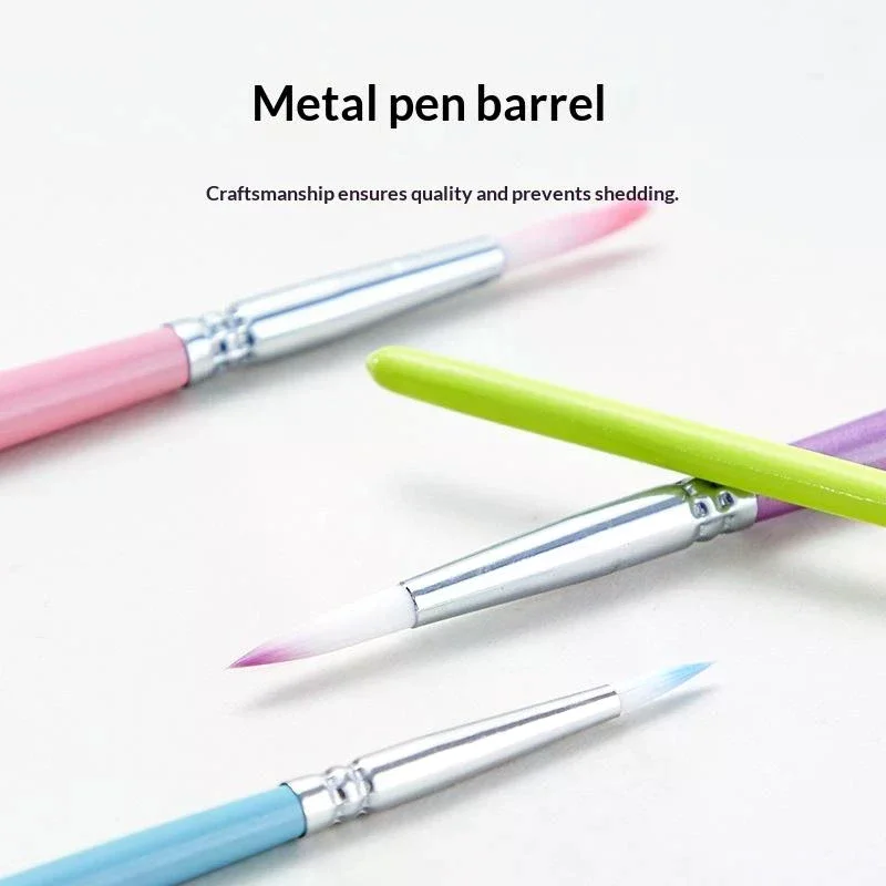 3PCs/Set Fine Hand Painted Thin Hook Line Pen Nylon Brush Art Supplies Drawing Art Pen Paint Brush Acrylic Painting Pen