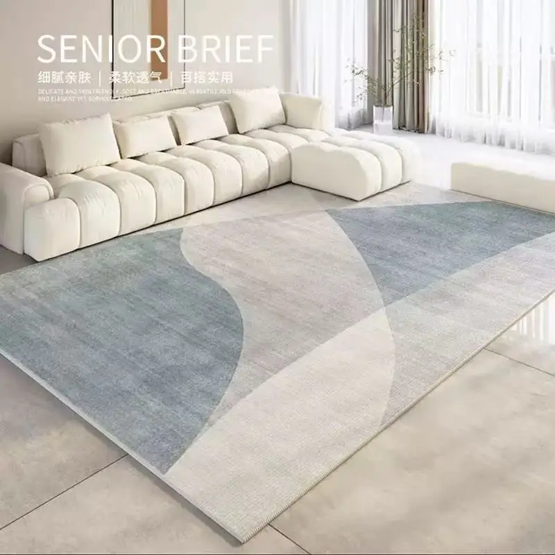 VIKAMA Licht Luxus Home Wohnzimmer Teppich Schlafzimmer Anti-Rutsch und schmutzabweisend Sofa Couchtisch Decke und Heimdekoration