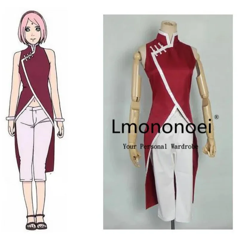 

the Movie Haruno Sakura Cheongsam Anime Cosplay Costume