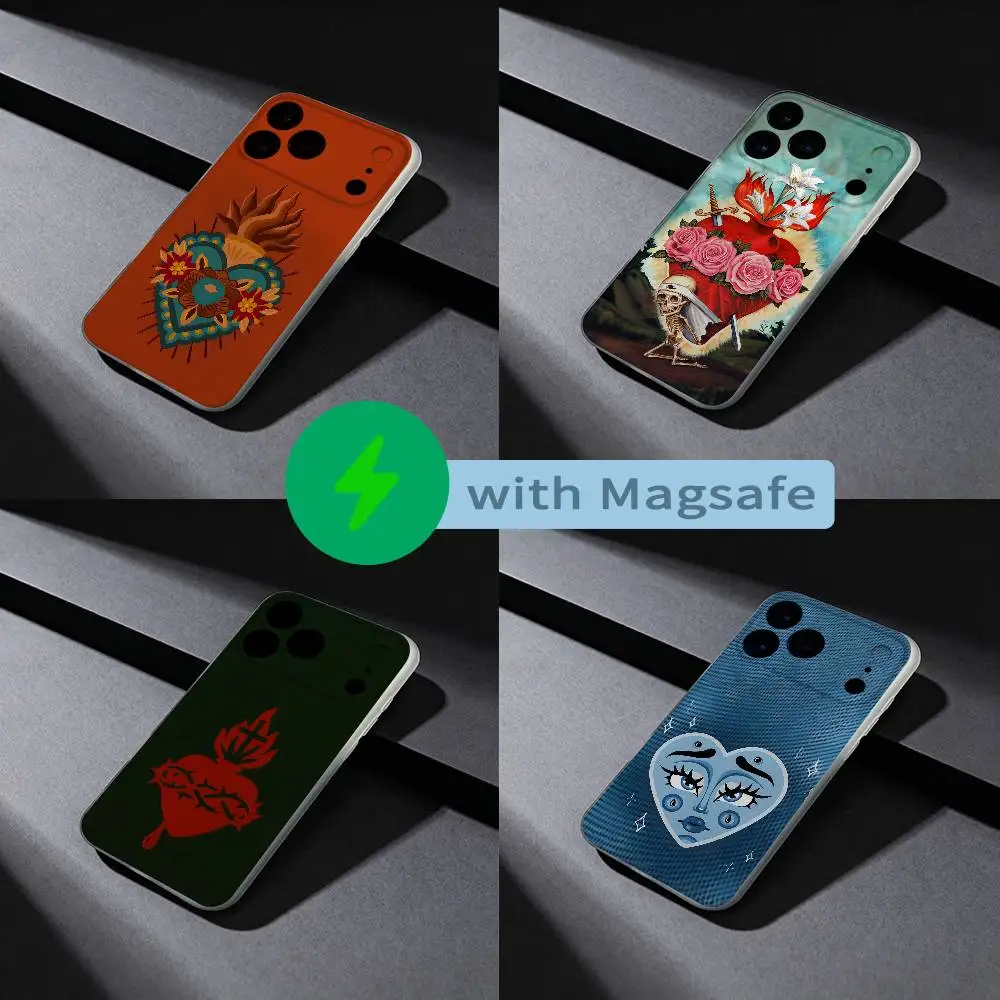 

Corazones Aesthetic Hearts Phone Case For iPhone 17,16,15,14,13,12,X,XS,Pro,Max,Plus,E,Air,Mini with Magsafe Magnetic Liquid TPU