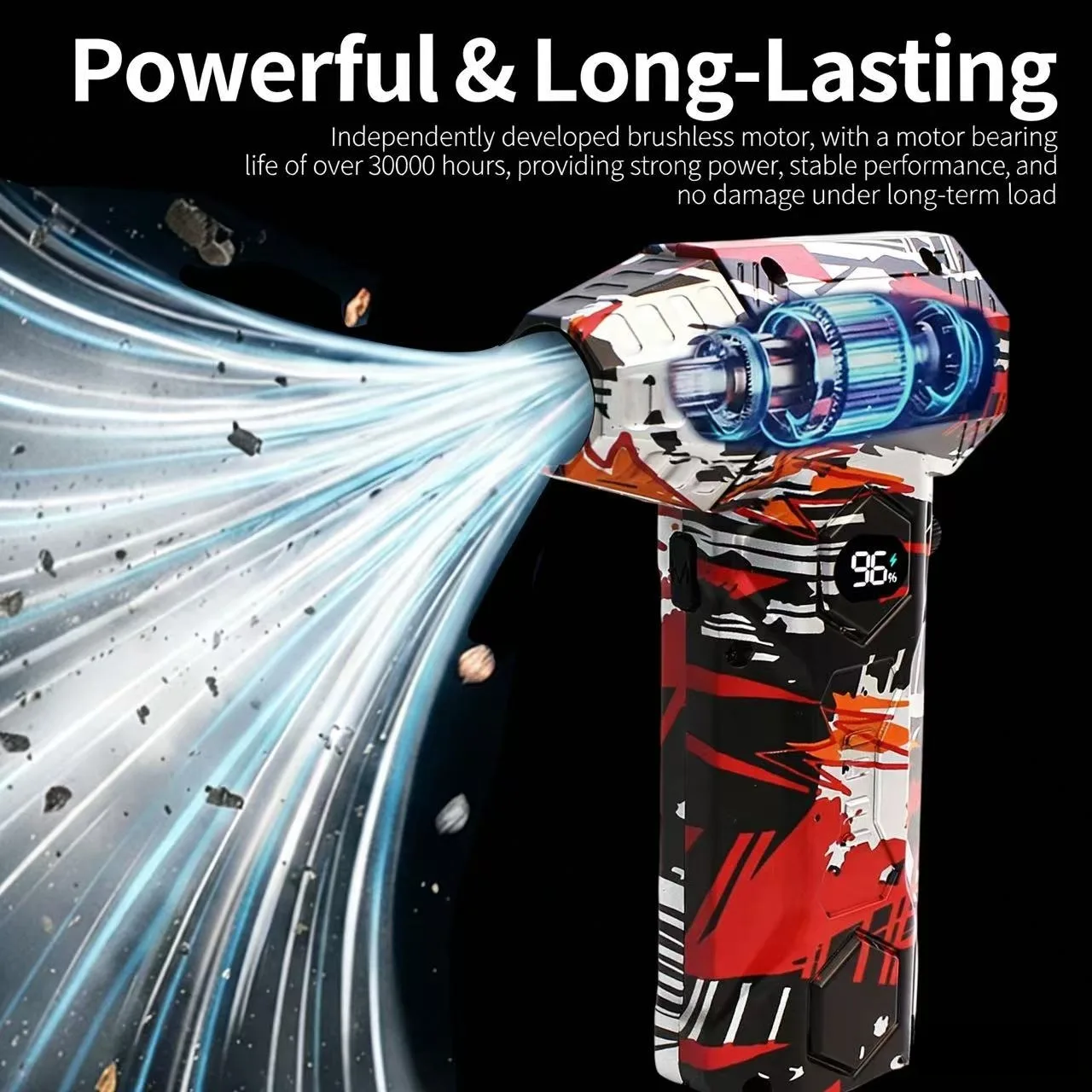 

L3 Powerful Air Blower 200000RPM Brushless Violent Fan Vacuum Dust Cleaner Strong Winds 53m/s Turbo Jet Blower Type-C