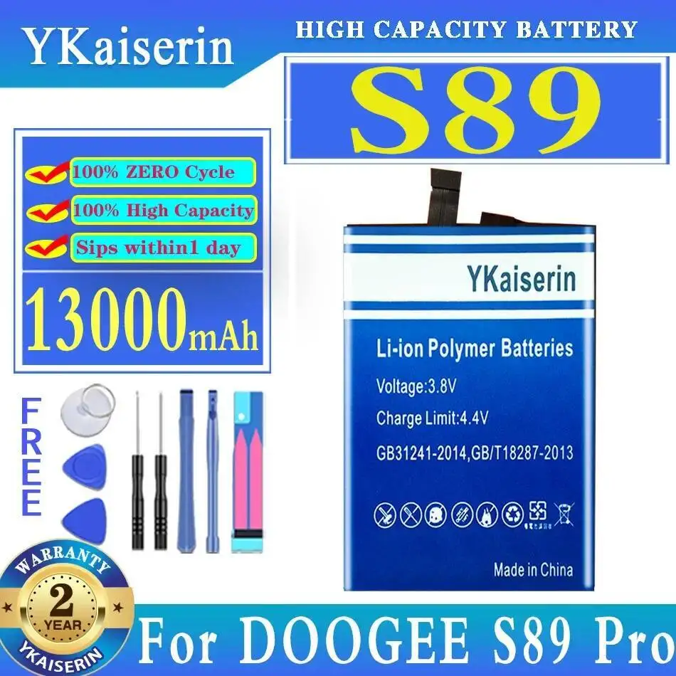 

Аккумулятор мобильного телефона 13000 мАч премиум-класса для Doogee S89 Pro S89pro
