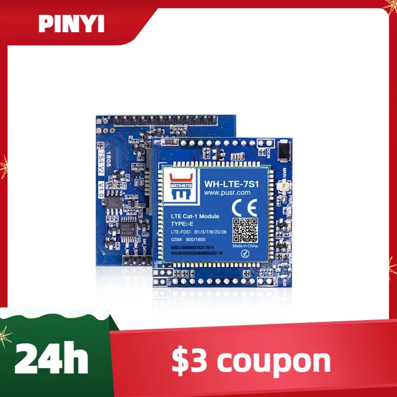 

WH-LTE-7S1-E Коммуникационный модуль CAT1 — UART TTL 4G LTE CAT-1 Модем с поддержкой платформы MQTT IoT
