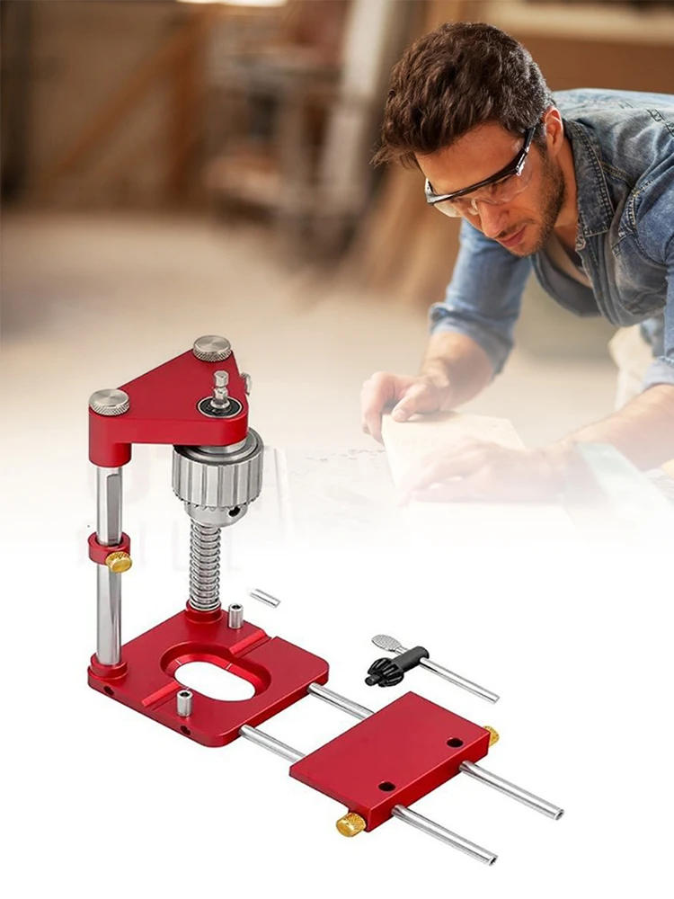 Mini Bench Drill Press Machine Drilling Locator Home Adjustable Punch Locator