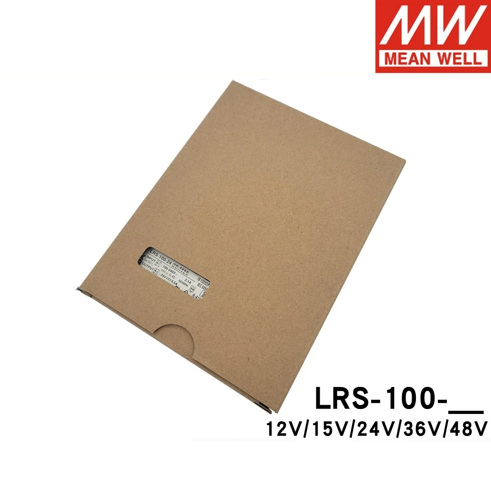 MEAN WELL 100W 5V 12V 15V 24V 36V 48V Single Output Switching Power Supply LRS-100-12 LRS-100-5 LRS-100-24 LRS-100-36 LRS-100-48