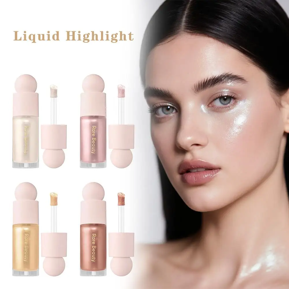 Rare Beauty 2 Colors Liquid Highlight Blush Dual-use Long-lasting Moisturizing Waterproof Lip Glaze Rouge Smoothing Cosmetics