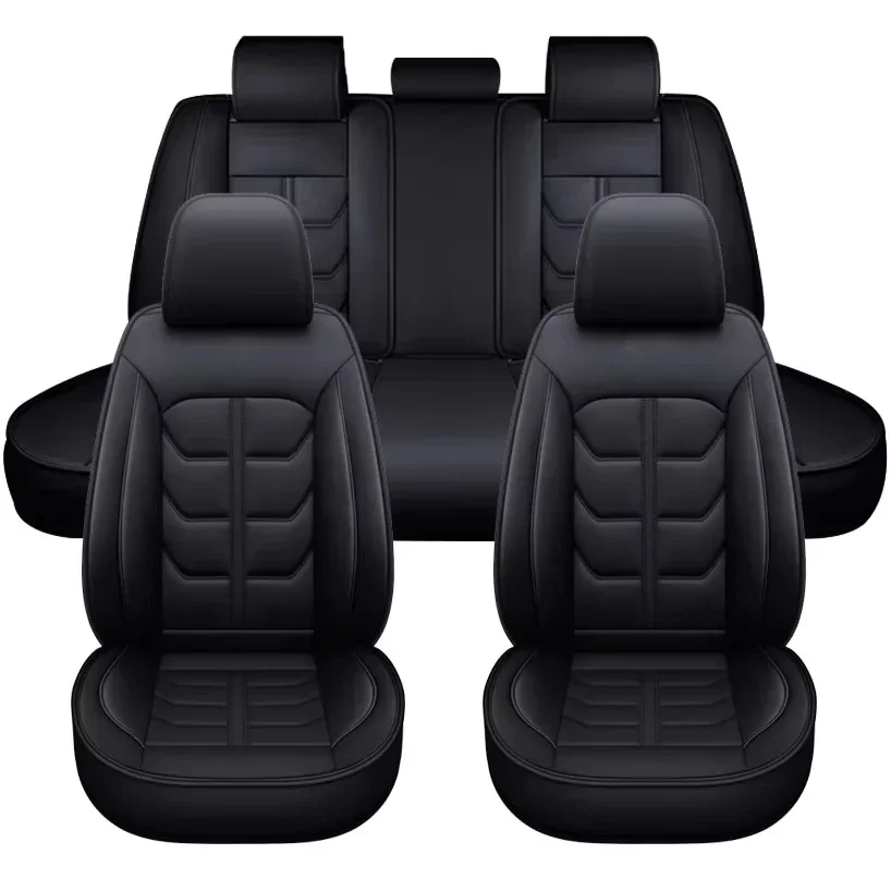 Pu Leather Premium Faux Leather Automotive Front Back Car Seat Covers Full Set Car Accessories Custom Universal Sport