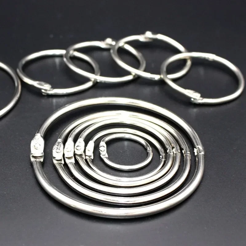 20pcs Binder Rings Metal Loose Leaf Ring for DIY Crafts Indexing Cards and More Durable and Portable Paper Rings