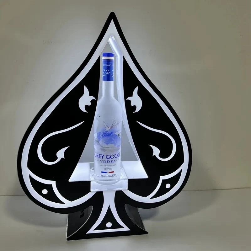 Glow Bar Rechargeable Color Flashing Wine Champagne Glorifier LED Ace of Spade VIP Bottle Presenter for party nightclub