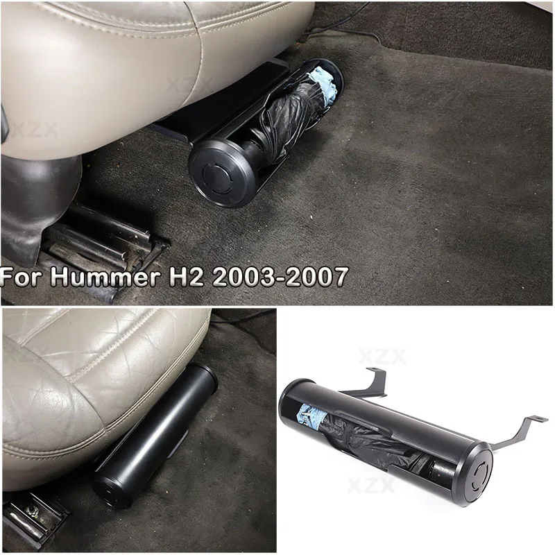 For Hummer H2 2003-2009 Car Co-pilot Seat Umbrella Storage Aluminum Alloy Box Rack Holder Auto Tidying Modification Accessories