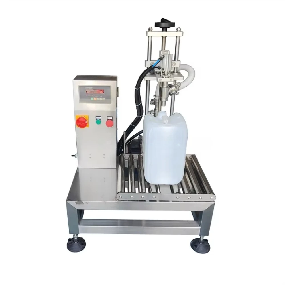 Semi automatic submersible weighing filling machine 5L-15L 20L 25L foam liquid filling weighing machine