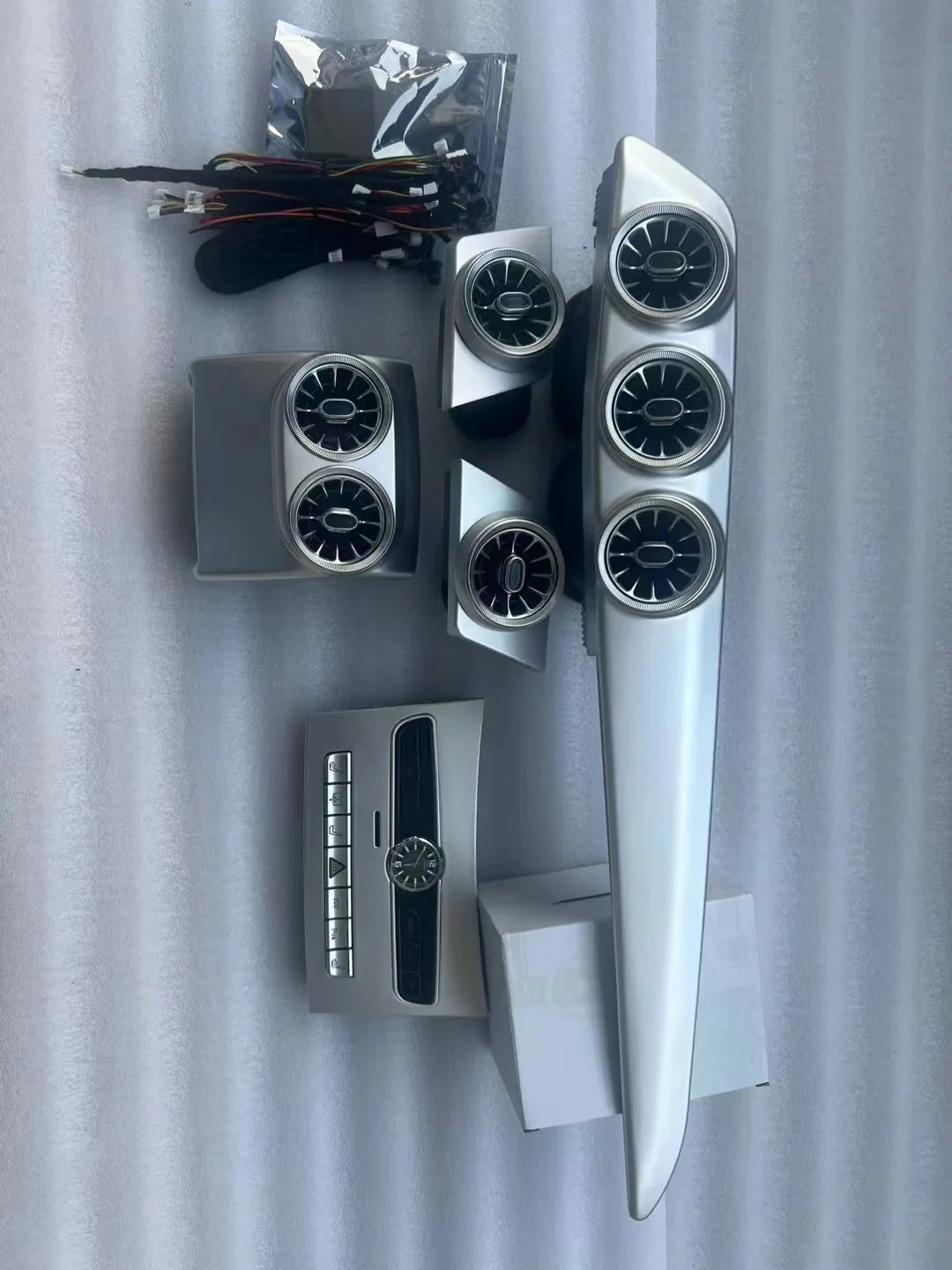 Accessories Interior Turbine Vent Panel Overlay for E   W207  E300 E260 E200 E320  Interior Center Console