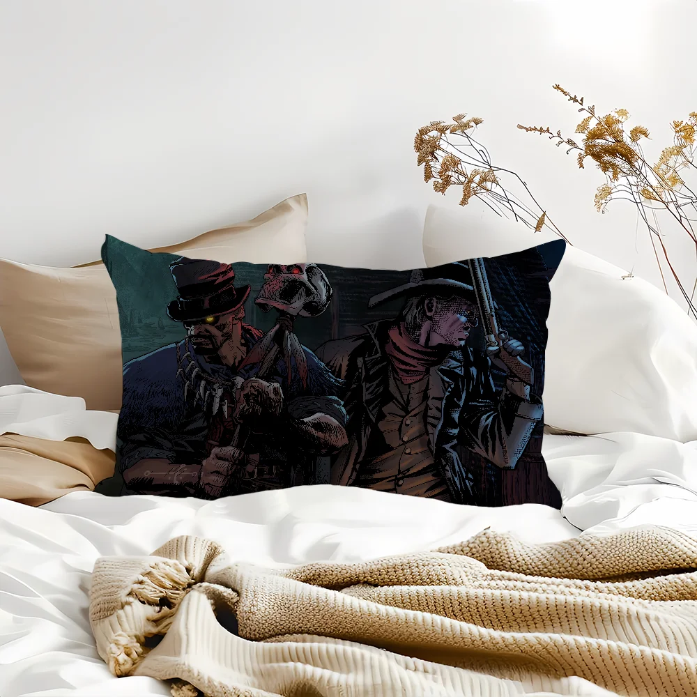 غطاء وسادة من Game Blood West مناسب لغرفة المعيشة وغرفة النوم والأريكة ووسادة تزيين المنزل #5